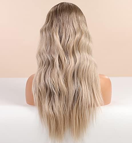 12 inch Light Brown Loose Curly Lace Front Wig with Middle Part - Image 111