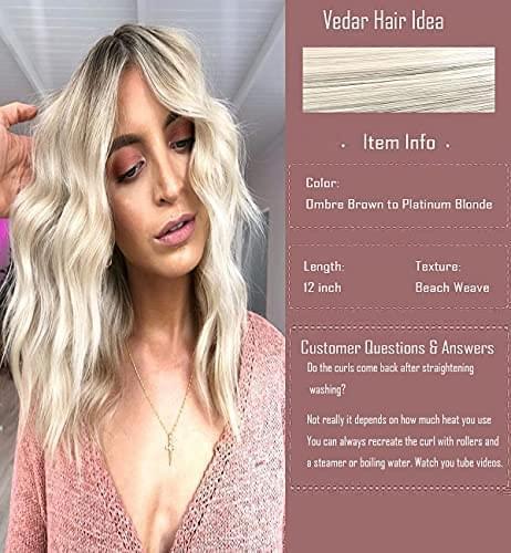 12 inch Light Brown Loose Curly Lace Front Wig with Middle Part - Image 166