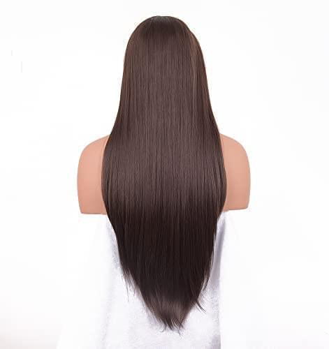 12 inch Light Brown Loose Curly Lace Front Wig with Middle Part - Image 85