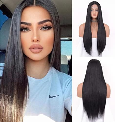 12 inch Light Brown Loose Curly Lace Front Wig with Middle Part - Image 94