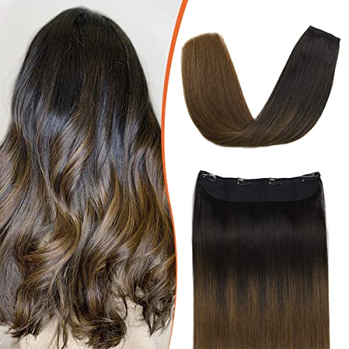22 Inch Ombre Human Hair Wire Halo Hair Extension - Image 22