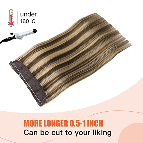 22 Inch Ombre Human Hair Wire Halo Hair Extension - Image 47
