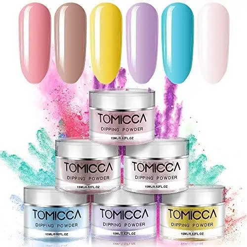 Acrylic Nail Dipping Powder Rainbow Color Set