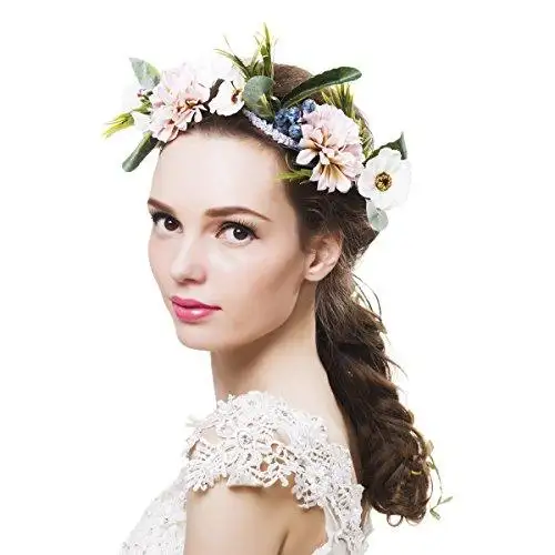 Aesthetic Rattan Flower Vine Crown Tiara Hair Accessory
