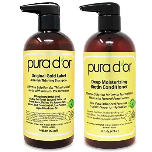 Anti-Thinning Natural Hair Shampoo & Conditioner Set