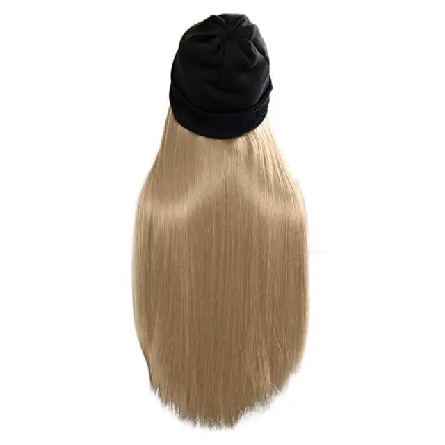 Beanie Hat Wig With 28 Inch Hair Attached - Image 10