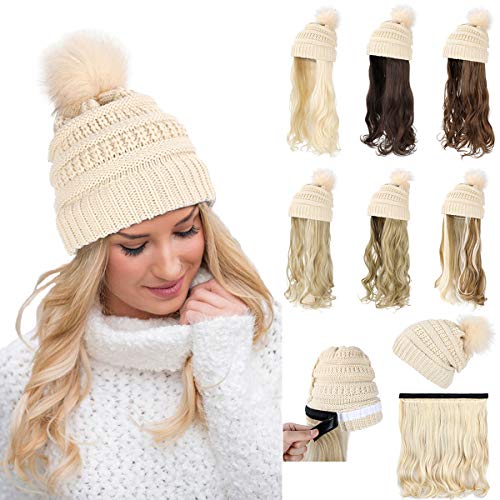 Beanie Hat with Hair Extensions - Image 40