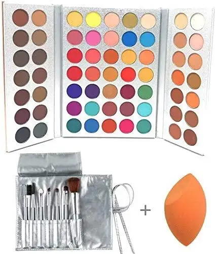 Makeup Set Eyeshadow Palette, Brushes, Sponge