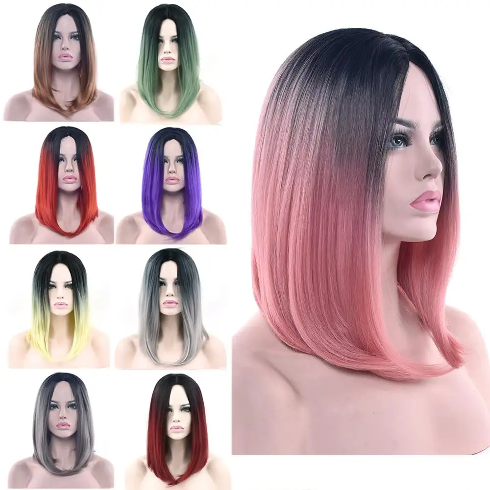 Black Ombre Rooted to Pastel Shade Cosplay Wig