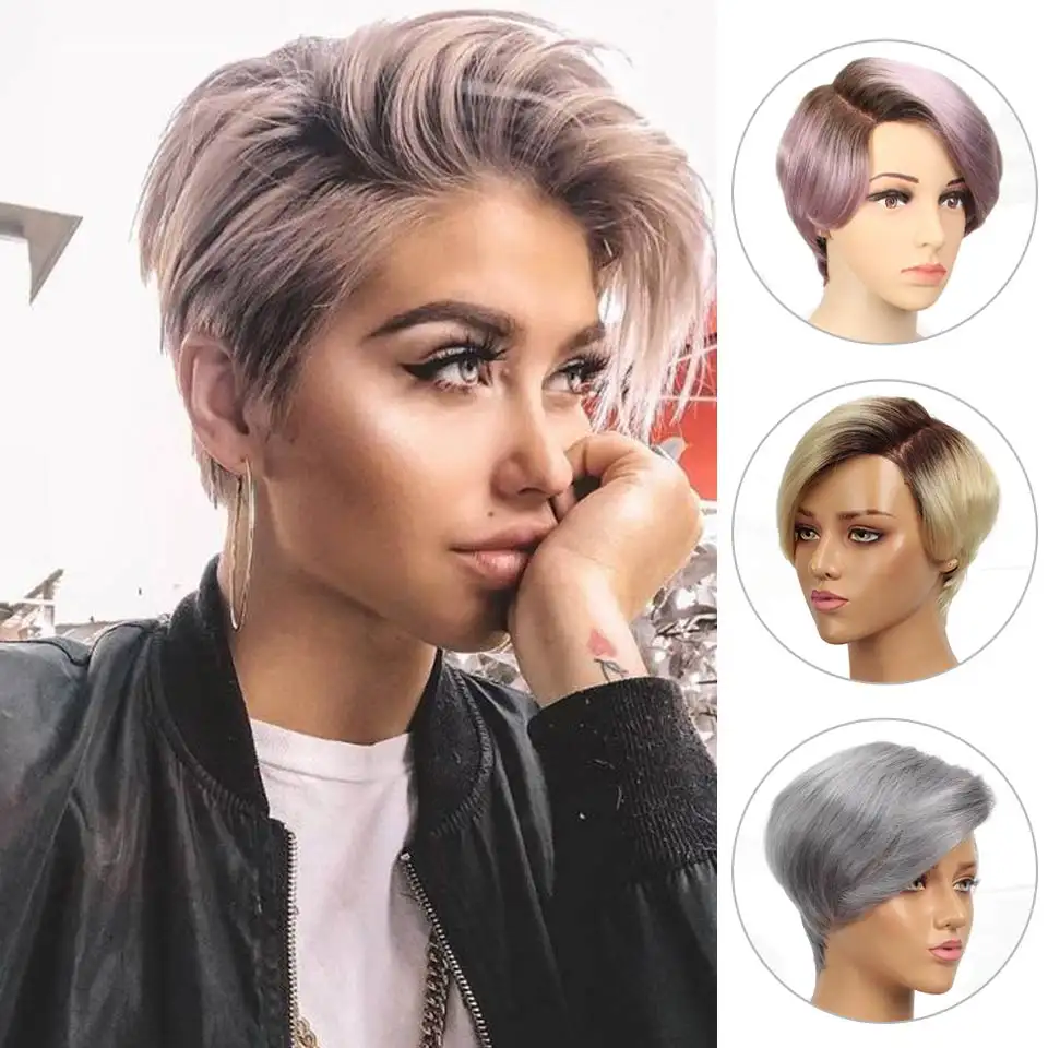 Candace Short Lace front Human Hair Wig