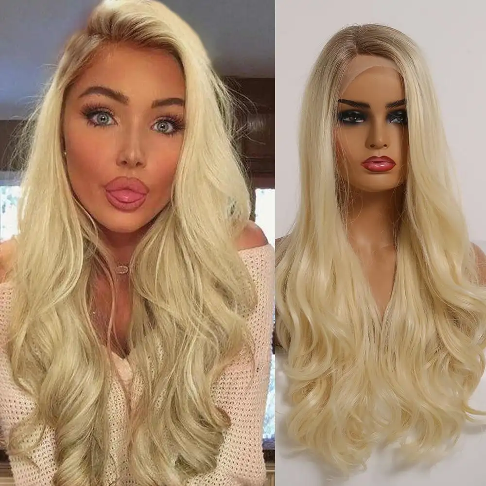 Carissa | Rooted Honey Brown to Blonde Ombre Lace Wig