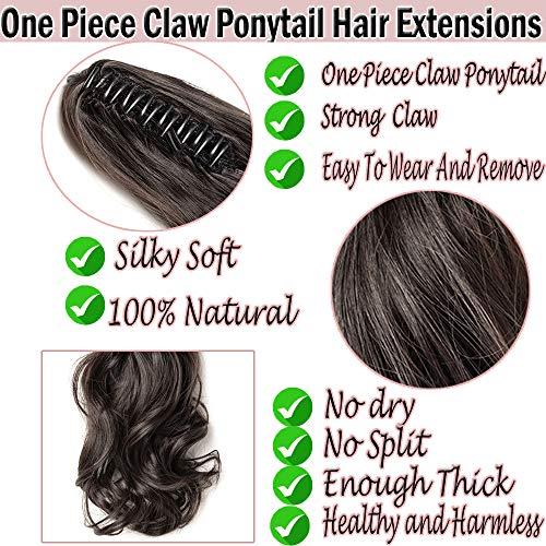 Clip in Jaw Ponytail Hairpiece Hair Extension - Image 111