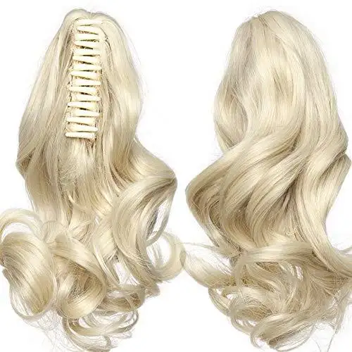 Clip in Jaw Ponytail Hairpiece Hair Extension - Image 2