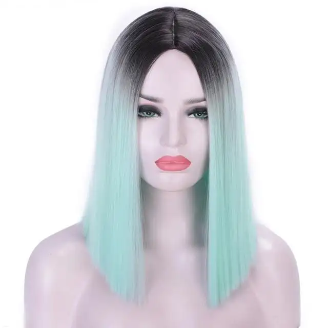 Colourful Cosplay Bob Wig
