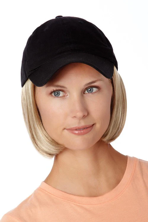 Hat with Hairpiece attached Short