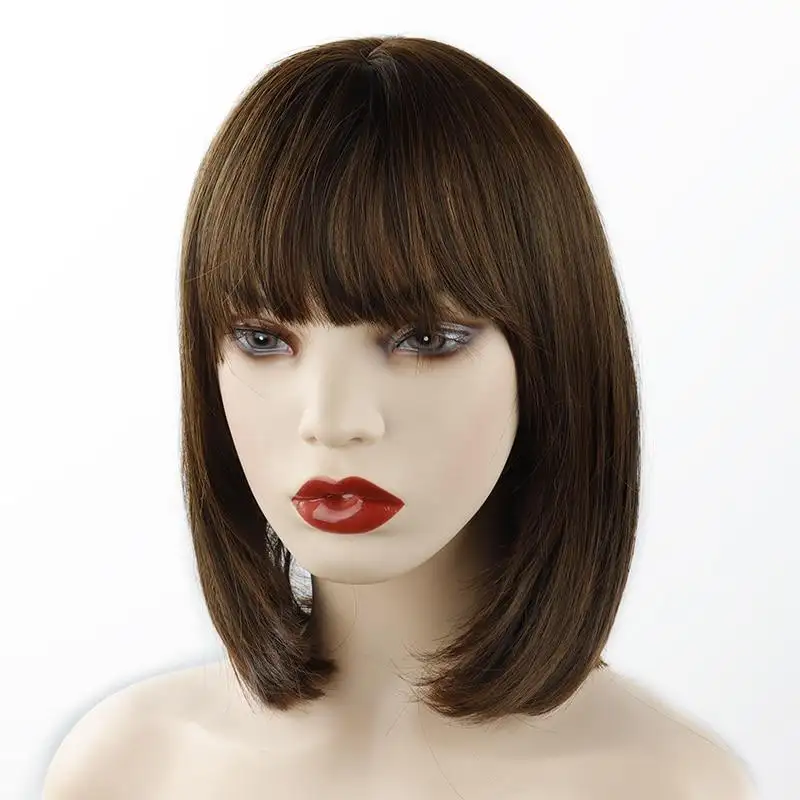 Coral Synthetic Heat Resistant Bob Wig - Image 2