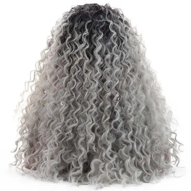 Curly Bohemian Natural Part 24'' Long Synthetic 15*4.5 Swiss Lace Front Wig - Image 12
