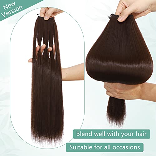 Curly Synthetic Halo Hair Extensions - Image 109