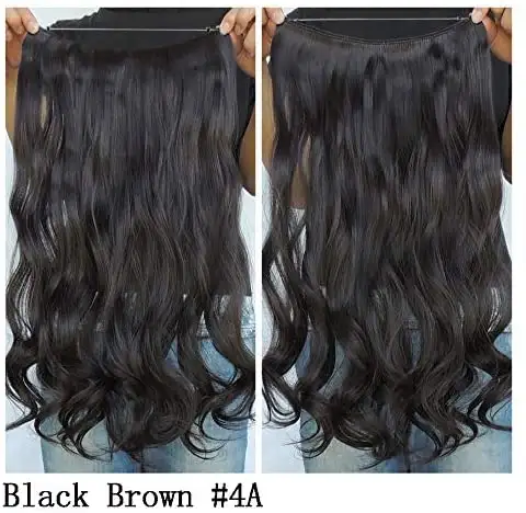 Curly Synthetic Halo Hair Extensions 20" - Image 23