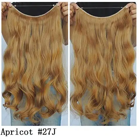 Curly Synthetic Halo Hair Extensions 20" - Image 28