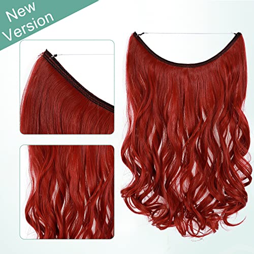 Curly Synthetic Halo Hair Extensions - Image 43