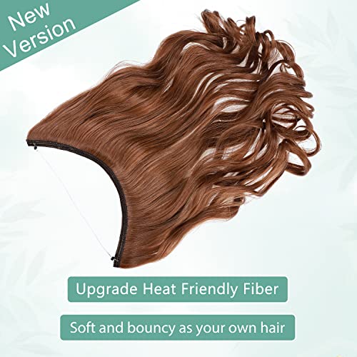 Curly Synthetic Halo Hair Extensions - Image 67