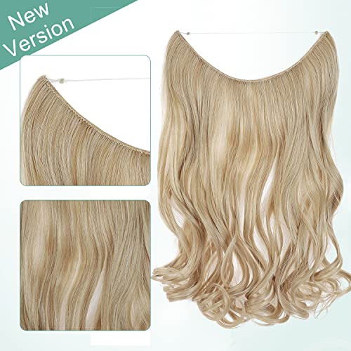 Curly Synthetic Halo Hair Extensions - Image 73