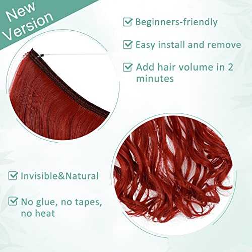 Curly Synthetic Invisible Wire Hair Extensions - Image 10