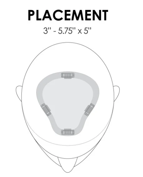 Easipart HD Size XL 8 inches Hairpiece Topper - Image 6