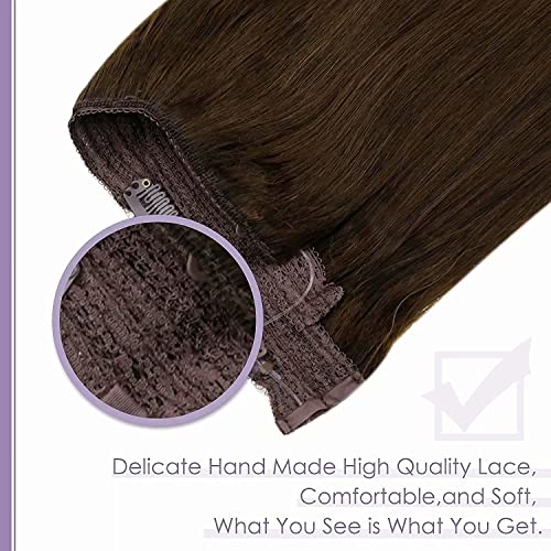Fish Line Halo Hair Extensions with Clips - Image 93