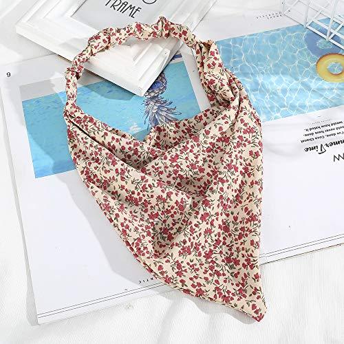 Floral Elastic Hair Kerchief Scarf - Gift Set of 3 - Image 42