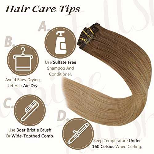 Real Human Hair Extension Clip Ins 120 Grams 7 Pcs - Image 104