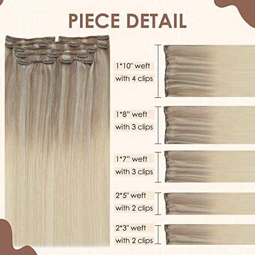 Real Human Hair Extension Clip Ins 120 Grams 7 Pcs - Image 12