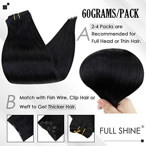 Real Human Hair Extension Clip Ins 120 Grams 7 Pcs - Image 151