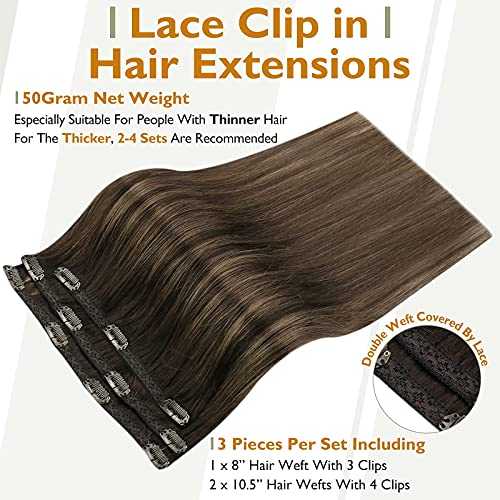 Real Human Hair Extension Clip Ins 120 Grams 7 Pcs - Image 156