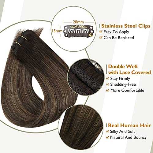 Real Human Hair Extension Clip Ins 120 Grams 7 Pcs - Image 157