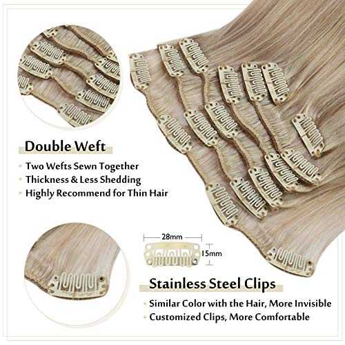 Real Human Hair Extension Clip Ins 120 Grams 7 Pcs - Image 46