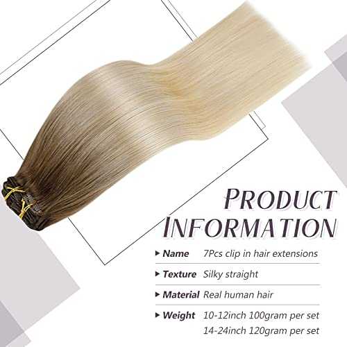 Real Human Hair Extension Clip Ins 120 Grams 7 Pcs - Image 65