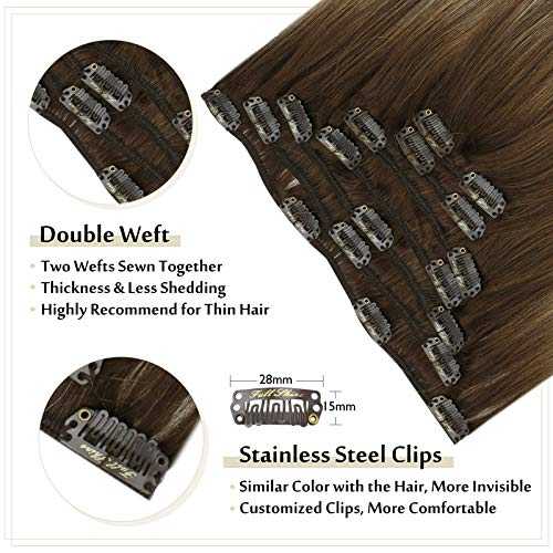 Real Human Hair Extension Clip Ins 120 Grams 7 Pcs - Image 75