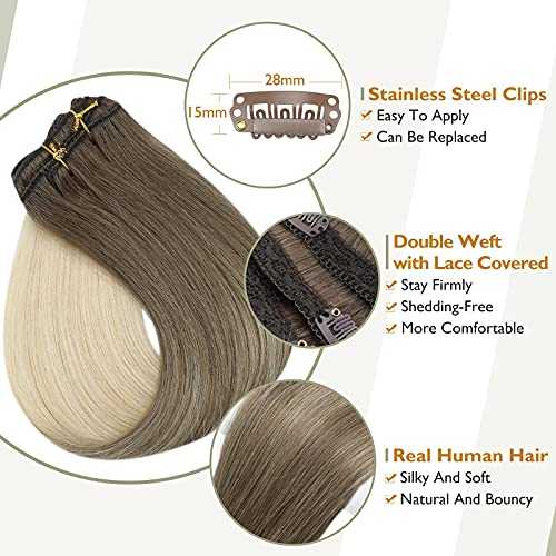 Real Human Hair Extension Clip Ins 120 Grams 7 Pcs - Image 94
