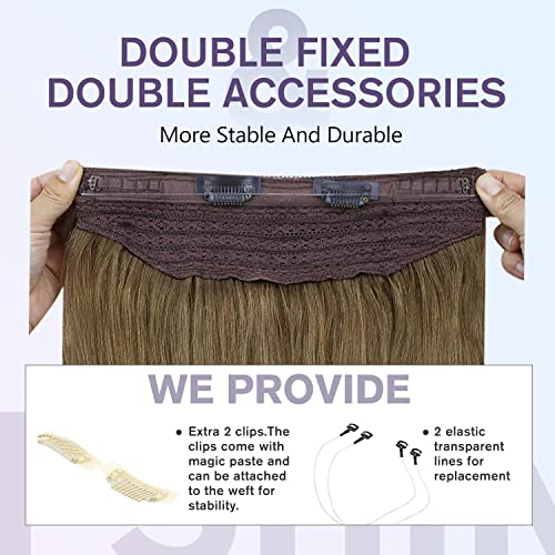 Halo Fish Wire Hair Extensions Human Hair - Image 2