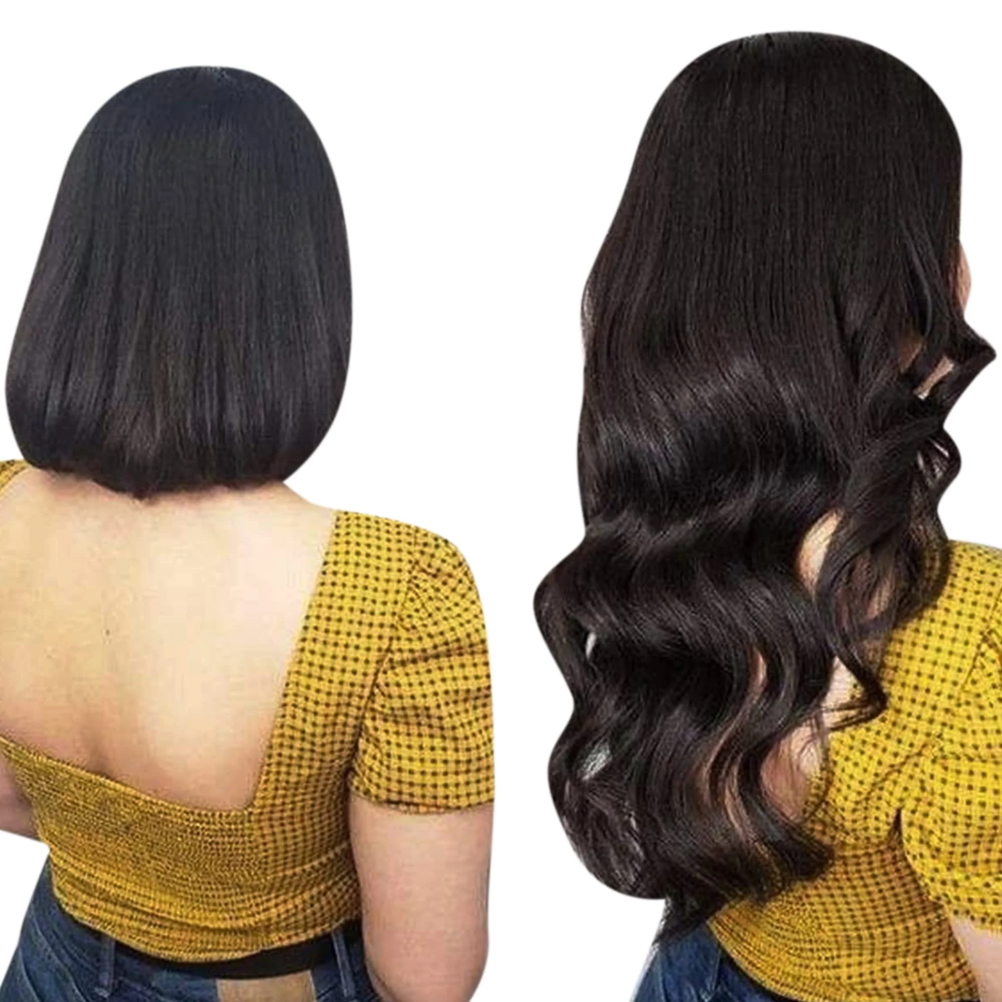 Halo Wire Hair Extensions Human Hair - Image 111