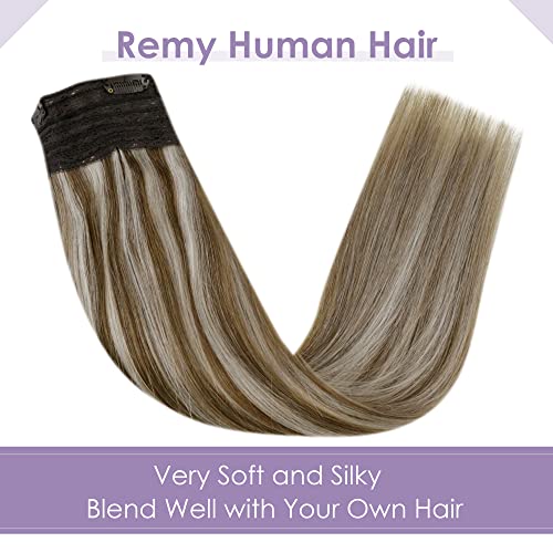 Halo Wire Hair Extensions Human Hair - Image 61