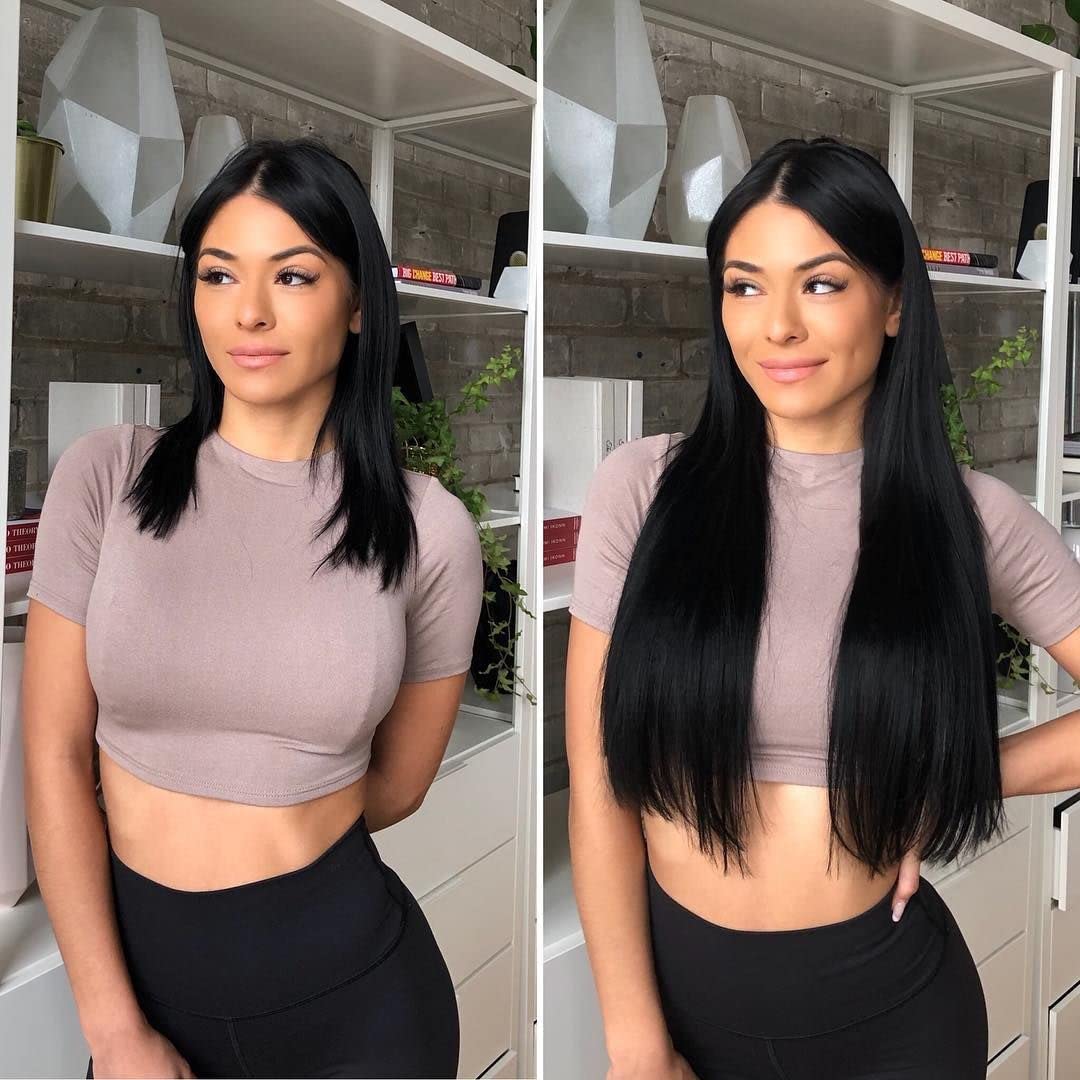 Halo Wire Hair Extensions Human Hair - Image 76