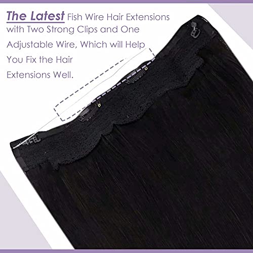 Halo Wire Hair Extensions Human Hair - Image 93