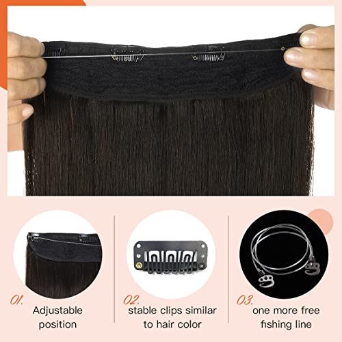 Halo Wire Human Hair Extensions - Image 18