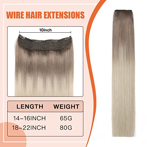 Halo Wire Human Hair Extensions - Image 2