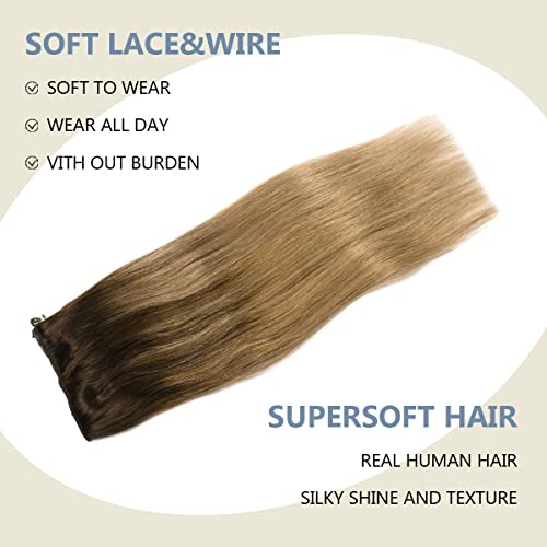 Halo Wire Human Hair Extensions - Image 37