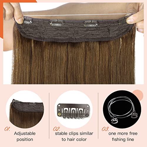 Halo Wire Human Hair Extensions - Image 45