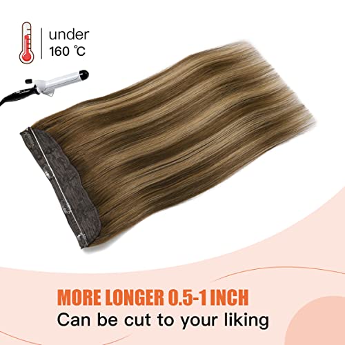 Halo Wire Human Hair Extensions - Image 62